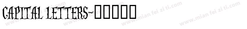 capital letters字体转换
